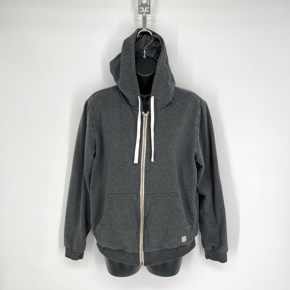 Marine Layer Men's Super Soft Textured Lined Hoodie Long Sleeve Size S Gray